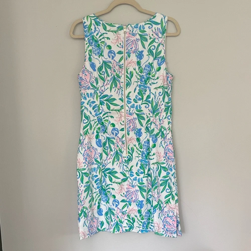Lilly Pulitzer The Lilly Print Sleeveless Organic Cotton Blend Sheath Dress - Picture 2 of 9